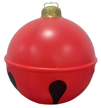Pavsicgn Outdoor Weihnachtskugel Deko - 60 cm PVC Weihnachtsdekoration zum Aufblasen | Weihnachts Aufblasbare Ball Deko | Für Winter Outdoor Garten Dekoration Weihnachtsfest