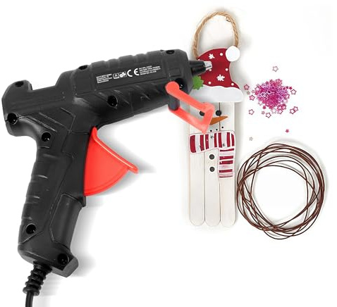 Heißklebepistole 20W – Präzise Mini-Klebepistole für filigrane Arbeiten – Für Ø7,2-mm Klebesticks – Ideal zum Basteln & Reparaturen – 30 Klebesticks inklusive
