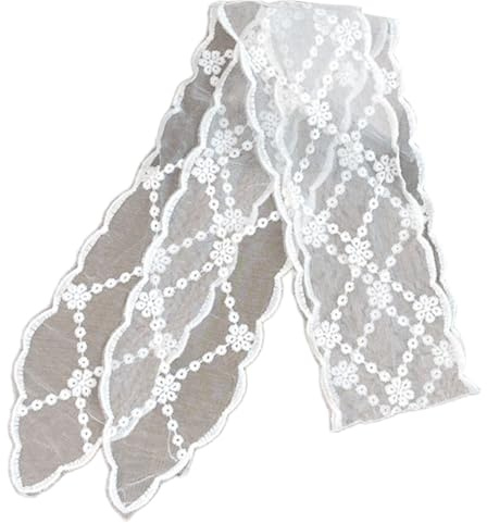 Atmungsaktives Polyester-Netz-Haarband mit Schleife, zarter Spitzenbesatz, Kopfbedeckung, stilvolles Haar-Accessoire, modischer Kopfschmuck
