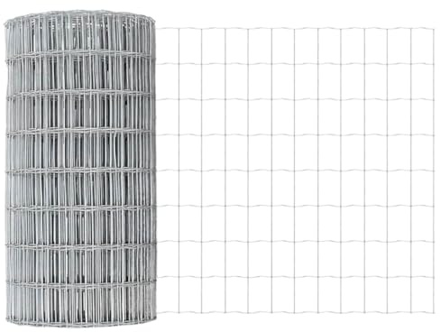 QJBSAVVA Eurozaun - Recinzione da giardino da 0,4 x 10 m, in ferro rivestito in PVC, robusta rete metallica come recinzione per aiuole e delimitazione del giardino, griglia saldata per esterni e