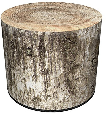 Bertoni Sitzhocker in Baumstamm Optik aufblasbar Garten Hocker Lounge Bodenkissen Sessel Sitzsack (Birch-Tree)