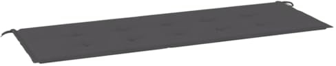 vidaXL Gartenbankauflage, Bankauflage Sitzkissen Outdoor, Polsterauflage Auflage für Gartenbank, Bankpolster Bankkissen, Anthrazit 150x50x3cm Oxford-Gewebe