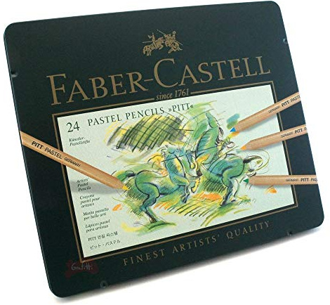Faber-Castell - Colour pencil Pitt Pastel tin of 24 (112124)