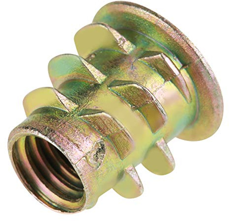 50Pcs Type D'écrou Fileté Hex Tête D'entraînement M5 * 10mm En Alliage De Zinc Fil De Mobilier Hex Socket Vis À Vis Pour Le Bois Insert Assortment Kit