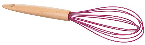 wenco 526708 Schneebesen, Silikon-Kopf für antihaftbeschichtete Oberflächen, Hitzebeständig, Ø 6 cm und 30 cm Länge, Spülmaschinengeeignet, Beere