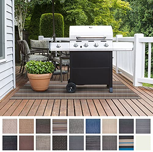 Floordirekt BBQ Grill Floor Protection Mat (180 x 180 cm) for Fire Grill, Electric Grill & Fire Pits, Large Outdoor Grill Pad Flame Retardant Barbecue Mat, Garden, Balcony, Yard Mat (Asti)