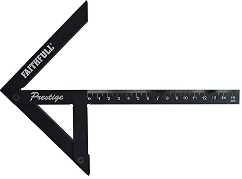 Faithfull Prestige Centre Finder Gauge Black Aluminium 150mm