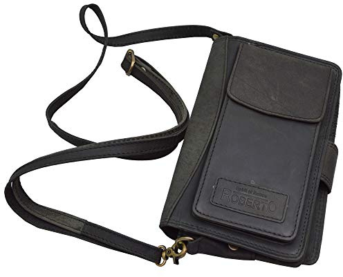 flevado XXL Luxus Organizer Geldbörse Buisness Tasche Büffelleder Roberto Handgelenk Tasche Urlaubs Reise Geldbeutel