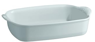 Emile Henry Petit Plat Rectangulaire Ultime – 2|4 personnes – Céramique Haute Résistance – Cuisson Homogène et Service du Four à la Table – Coloris Écume – Fabriqué en France