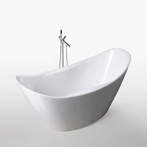 Freistehende Badewanne Modernes Innovatives Design 172x72cm Wanda+wasserhahn