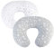 Nursing Pillow Covers (COVERS ONLY) 2 Pack, Stretchy 100% Jersey Cotton Soft Breastfeeding Pillowcases,Fits For Chicco Boppy and Widgey Nursing Pillow, White & Grey