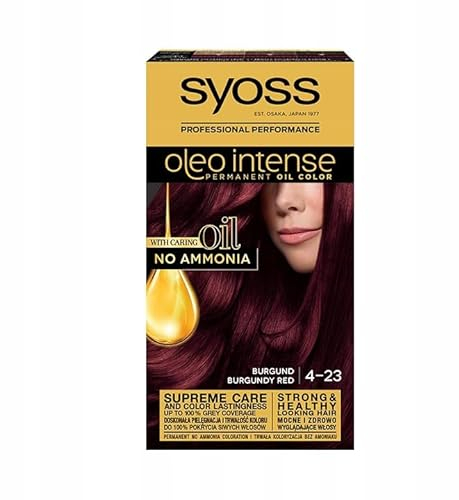 Syoss Oleo Intense Haarfärbemittel Dauerhaft Mit Ölen 4-23 Burgunderrot Färben