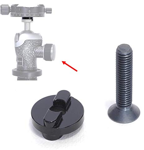 iShoot Adattatore per treppiede, compatibile con e per morsetto ARCA-Swiss Fit da utilizzare a testa a sfera treppiede di Gitzo 82TQD 82QD, & MH490 492 494 496 498, MH054 055 057, serie MHXPRO