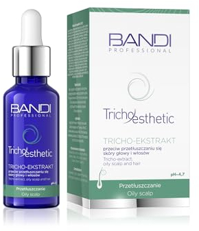 Bandi Locion Cabello Graso Fórmula Concentrada con Extracto de Aceite de Almendra y Vitamina e para el Cuidado del Cuero Cabelludo Graso y Reducción Sebo