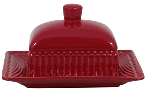 Greengate STWBUTASALI3204 Alice Butterdose claret red small 14 x 12 cm (1 Stück)