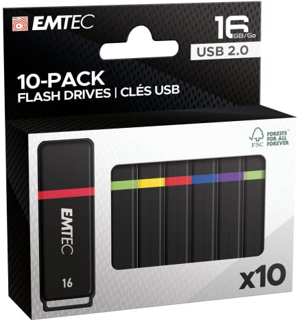 Emtec, Mémoire - Informatique, Clé USB, Clés USB-A K100 3.2, 16GB, ECMMD16GK102P10