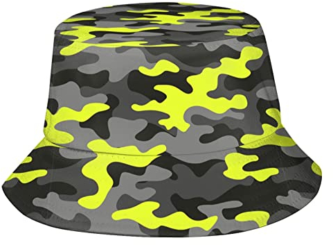 Camo Camouflage Fischerhut Fischerhut Strand Reise Sonnenhut Outdoor Kappe für Erwachsene Männer Frauen, Camo Camouflage8, One size