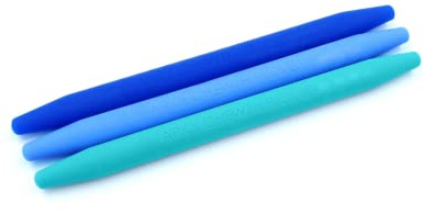 ARK® Kau Zahnstocher 3er Set in verschiedenen Farben - Kiefermotorik, Beißblock, Kauen, Zahnen, Autismus (Eis)