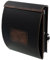 HRB Briefkasten nostalgisch, Postkasten wasserfest Zeitungsfach (Schwarz-Bronze Hochformat)