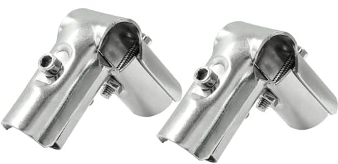PHITUODA Conduit, morsetto a 90 gradi a 3 vie, per recinzioni e canili, per telai di pannelli di tubi da 25 mm (confezione da 2)