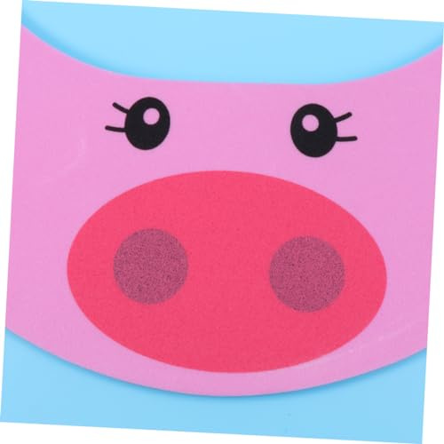 Babyshampoo Verschluss für Babys, Verdickte Duschhaube aus Eva | Verstellbarer Ohrenschutz, Rosa Schweinchen Design, für Shampoo und Reisen