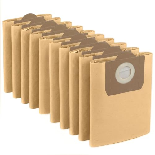 SPARES2GO Dust Bags for Karcher NT27/1 NT30/1 NT48/1 NT65/2 NT72/2 AB27 K2001 K 3011 Vacuum Cleaner (Pack of 10)