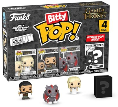 Funko Bitty Pop! Got - Khaleesi 4pkY una Minifigura Misteriosa Sorpresa - 0.9 Inch (2.2 Cm) - Game of Thrones - Juego de Tronos Coleccionable - Repisa Apilable Incluida - Idea de Regalo