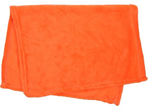 MAGICLULU Flauschige Orangefarben Fleecedecke Für Haustiere Weiche Einfarbige Kuscheldecke Leichter Wärmender Überwurf Für Hunde Und Katzen Hautfreundlich Und Komfortabel