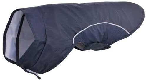 vidaXL Hunde Regenmantel mit Reflexstreifen Polyester Marineblau S