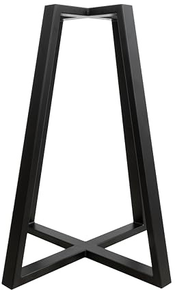 Natural Goods Berlin Columna de mesa pirámide – 70 cm de alto – Pie de mesa de metal – Pie para muebles DIY para mesa auxiliar, mesita de noche, mesa de ordenador portátil, taburete – Patas de mesa de