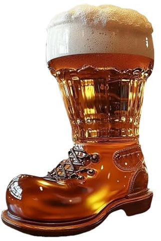 Bota de cerveza de , novedosa taza continental reutilizable de vidrio transparente para beber cerveza de fútbol, taza perfecta para los fanáticos del fútbol y el fútbol