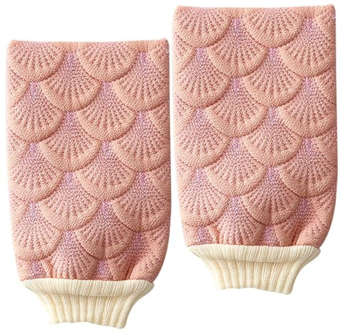 WRITWAA 2piezas Guante De Baño Para Masaje De Espalda Exfoliante Corporal Accesorio De Baño Guante De Masaje De Espalda Exfoliante Para Scrub Color