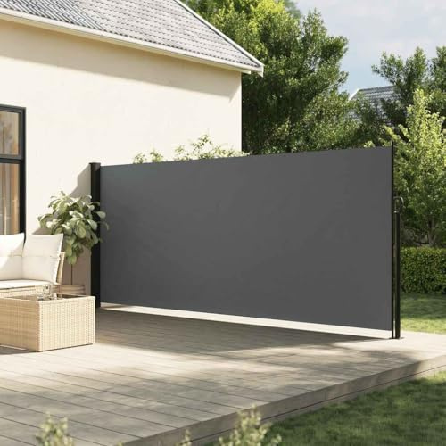 Refined Toldo Lateral retráctil Gris Antracita 180x600 cm