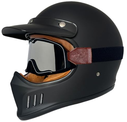 Motorradhelm Integralhelm Modulare Helme ECEDOT-Zertifizierung Vollvisierhelm Rollerhelm Mit Abnehmbare Schutzbrille Motocrosshelme Scooter Motorrad Helm Für Damen Herren
