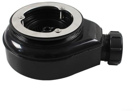 Siphon de douche en ABS de 110 mm avec prévention, convient aux tuyaux d'évacuation de plomberie standard avec surfaces internes lisses et construction pour une utilisation durable