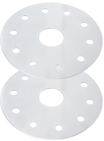 HYTROVE Adaptador para Placa de Inducción de Acero Inoxidable Difusor de Calor 2 Piezas, Calor Uniforme para Inducción para Cacerola