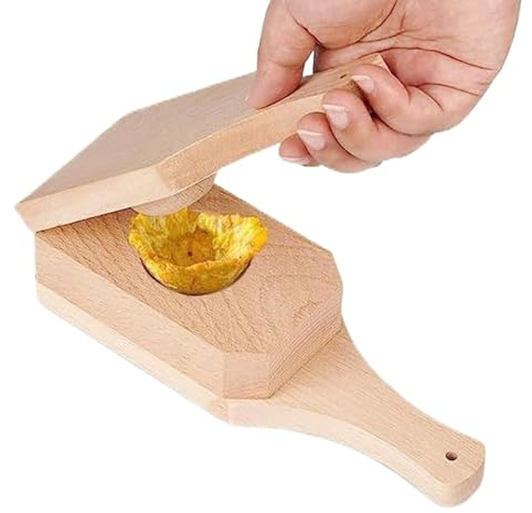 Pressa per Platani | Pieghevole Schiacciapatate Robusto | Schiacciapatate e Platani, Utensili da Cucina - per Antipasti di Banana Fritta, Preparazione dei Pasti, Casa, Ristorante, Bar, Patatine