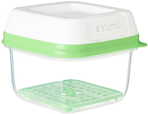 Sistema 1007666 FreshWorks Small Square Storage Container 591 ml