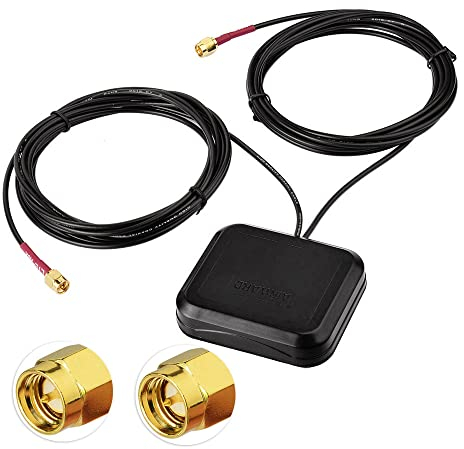 Superbat 4G LTE Antenna Dual Band MIMO Magnetic Mount Omni-Directional Dual SMA Male Antenna per Verizon AT&T T-Mobile Sprint 4G LTE Router Gateway Modem Wireless Router