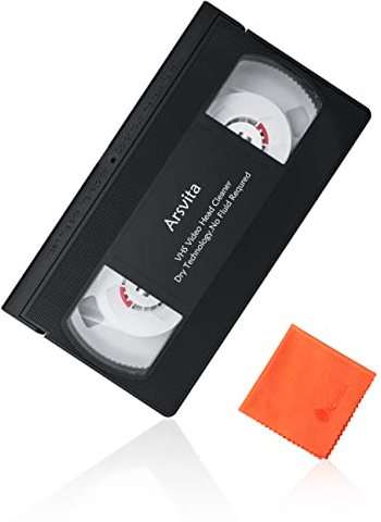 Arsvita VHS/VCR Head Cleaner, Video Head Cleaning Kit for VHS/VCR Players, Dry