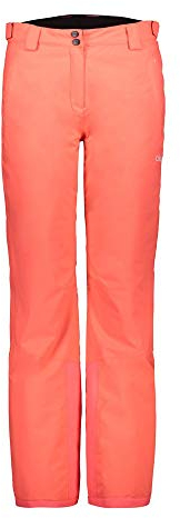 CMP Damen Flat Warm Skihose, red Fluo, 38