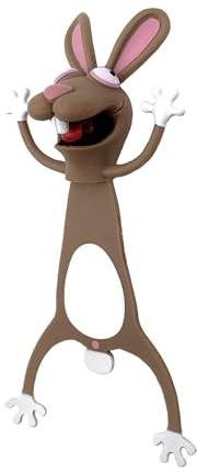 KOSTOO Schöne Lesezeichen, lustiges 3D-Cartoon-Lesezeichen, Tiere, Leselesezeichen für Studenten, Büro, Schreibwaren, kreatives Geschenk, ideal für Jungen und Mädchen (Kaninchen)
