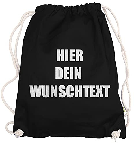 Ma2ca® Gymsac Turnbeutel/Jutebeutel Rucksack Bag Seesack mit eigenen Wunschtext Personalisieren