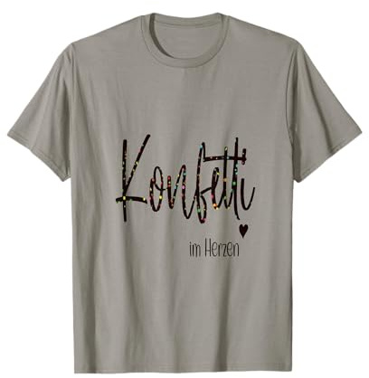 Konfetti im Herzen Karneval Party T-Shirt