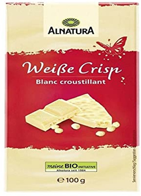 Alnatura Weiße Crisp Schokolade, 100 g