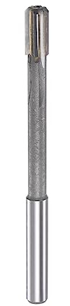 sourcing map Hartmetall Reibahle 7.6 mm, 4 Schneidig, H8/H7 Genauigkeit, Sandstrahlbeschichtung Maschinenreibahle für Metall Holz Loch Reiben, Gerade Nut Hochgeschwindigkeitsstahl Werkzeug