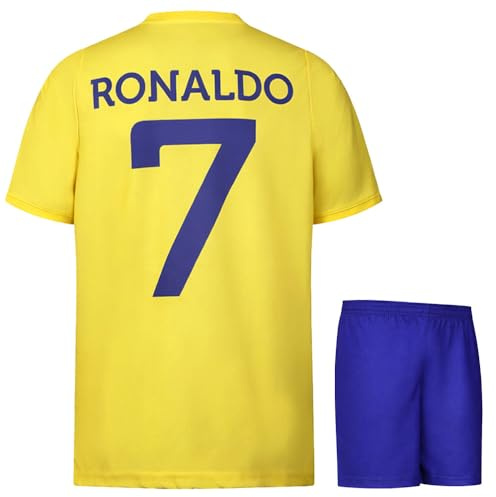 NASSR Fußball Trikot Set Heim - 2025-2026 - Kinder und Erwachsene - Jungen - Sportsachen - Geschenk - Sport t Shirt - Sportbekleidung - Größe 152