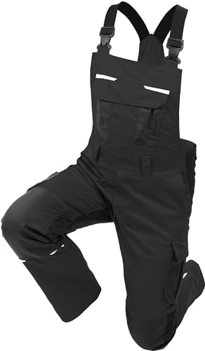 Qualitex iND Latzhose Unisex Herren Farbe Schwarz Größe 27