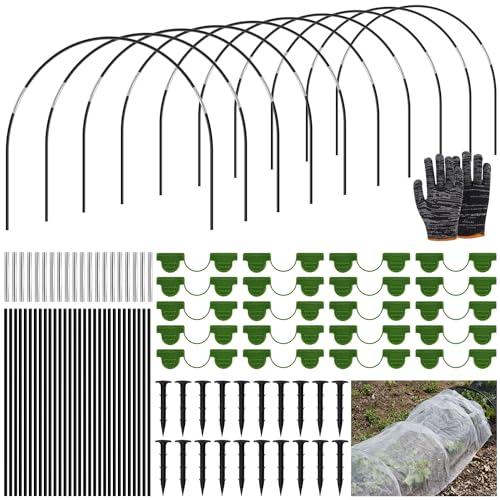 Johyzmpun Gewächshausreifen Folientunnel,30PCS Folientunnel Bögen für Hochbeet,Pflanztunnel Gewächshaus Bögen,Frühbeet Tunnel