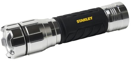 STANLEY Hand Torch 1000 Lumens, Lightweight Aluminium Body. IPX4 Rated, Splash Waterproof